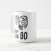 Droomplan DO Paddenstoel lineart Koffiemok (Voorkant links)