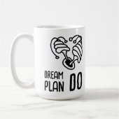 Droomplan DO Paddenstoel lineart Koffiemok (Links)