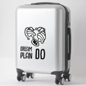 Droomplan DO Paddenstoel lineart Sticker (Koffer)