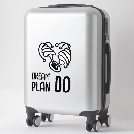 Droomplan DO Paddenstoel lineart Sticker (Koffer)