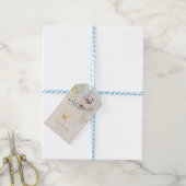 droomplantengroene krans baby shower cadeaulabel (Met Touw)