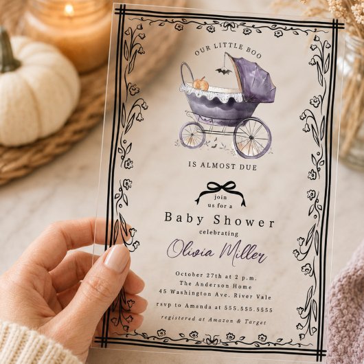 Droompram Baby Shower Uitnodiging