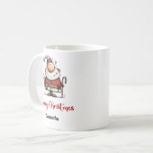Droomprins Kerstman Grappige Koffiemok (Voorkant links)