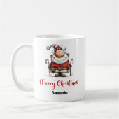 Droomprins Kerstman Grappige Koffiemok (Links)