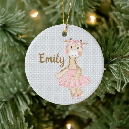 Droomprinses Giraffe Persoonlijk   Keramisch Ornament (Boom)