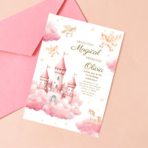 Droomprinses Roze Sprookjes Verjaardag