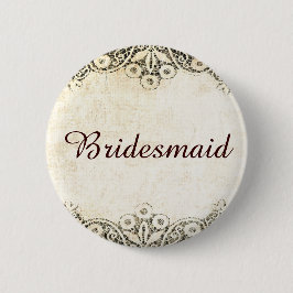 Droomrijke  kant ronde button 5,7 cm