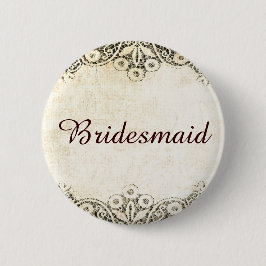 Droomrijke  kant ronde button 5,7 cm