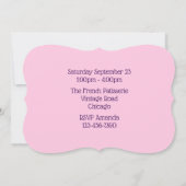 Droomroze Cupcake met Raspberry Yum! Birthday Kaart (Achterkant)