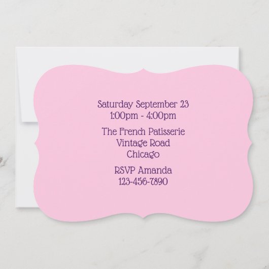 Droomroze Cupcake met Raspberry Yum! Birthday Kaart (Achterkant)