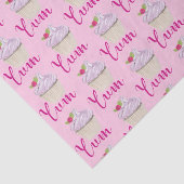 Droomroze Cupcake met Raspberry Yum! Tissuepapier (Detail)