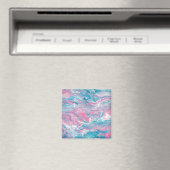 Droomroze en blauwe luiken magneet (Insitu (Vaatwasser))