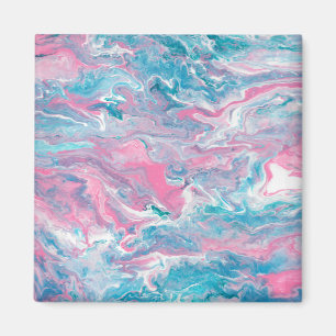 Droomroze en blauwe luiken magneet