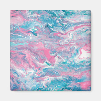 Droomroze en blauwe luiken magneet