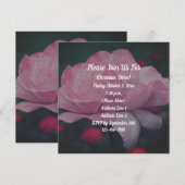 Droomroze Roze Bloem  Kaart (Voorkant / Achterkant)