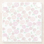 Droomrozen Glazen Onderzetter (Achterkant)