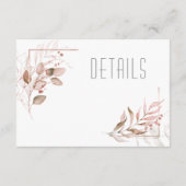 Droomstempel bruiloft Details Blush Pink ID817 Informatiekaartje (Achterkant)