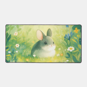 Droomsterige Chinchilla Aquarel Lichtgevende Weide Bureaumat