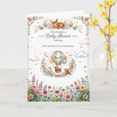 Droomsterige illustratie van een sterrenweide kaart (Gele Bloem)