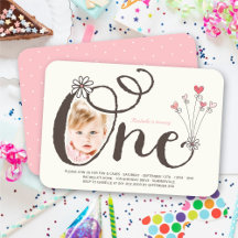 Droomsterige Roze Baby Meisje 1e Verjaardag Foto