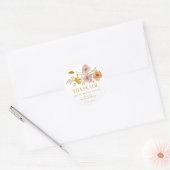 Droomsterige Wilde Bloem Bedankt Stickers (Envelop)