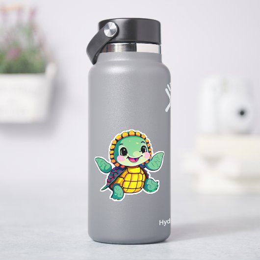 Droomsticker van zeeschildpad voor kinderen sticker (HydroFlask)