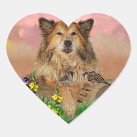 Droomstickers Hart Sticker (Voorkant)