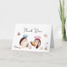Droomstige Cute Egel Chef Bakker Baby Shower 