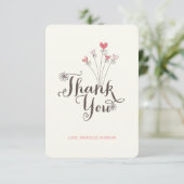 Droomstige Roze Taart Madeliefje Meisje 1e Verjaar Bedankkaart (Staand voorkant)