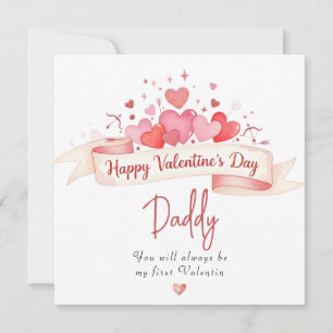 Droomstige Zalige Valentijnsdag Papa Wenskaart Feestdagenkaart