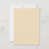 Droomstrand-thema bruiloft RSVP kaartje (Achterkant)