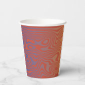 Droomstroom abstract trippy patroon - Nr. 01 Papieren Bekers (Achterkant)