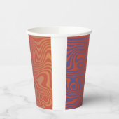 Droomstroom abstract trippy patroon - Nr. 01 Papieren Bekers (Links)