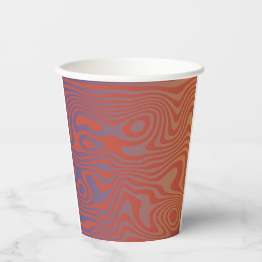 Droomstroom abstract trippy patroon - Nr. 01 Papieren Bekers (Voorkant)
