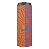 Droomstroom abstract trippy patroon - Nr. 01 Thermosbeker (Achterkant)