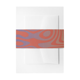 Droomstroom abstract trippy patroon - Nr. 01 Uitnodigingen Wikkel