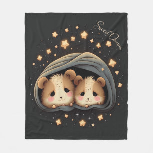 Droomt Zoete Ontwerpen Hamster Fleece Deken