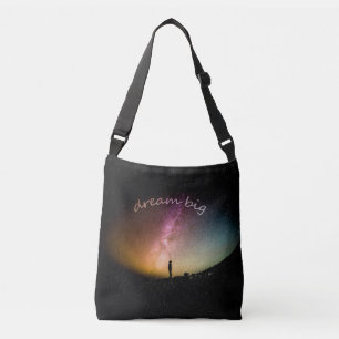 droomtas met grote kruisstukjes crossbody tas