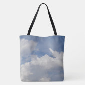 Droomtas met wolken tote bag (Achterkant)