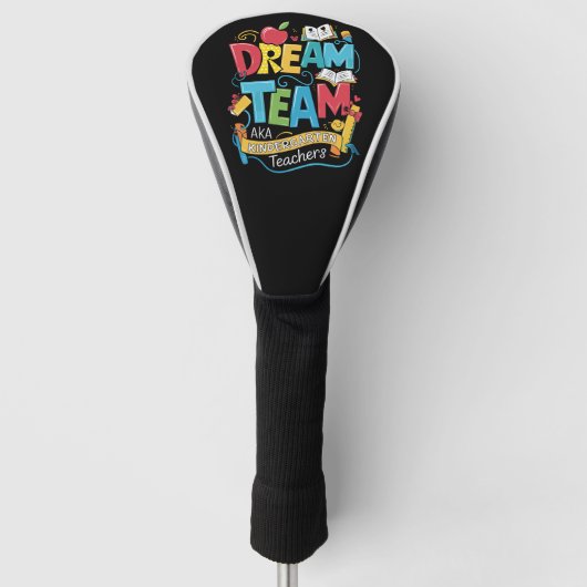 Droomteam kleuterleidsters terug naar school golfheadcover (Voorkant)
