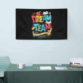 Droomteam kleuterleidsters terug naar school spandoek (Beurs)