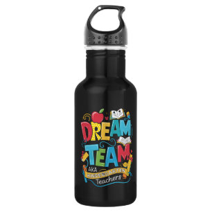 Droomteam kleuterleidsters terug naar school waterfles 