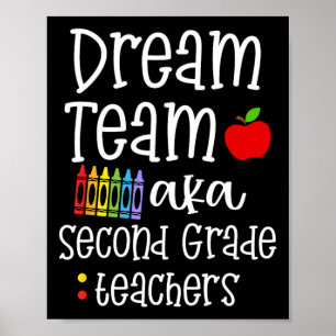 Droomteam Tweede Klas Plezier Leraren Terug naar s Poster