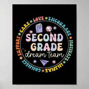 Droomteam van de tweede klas Terug naar school tou Poster