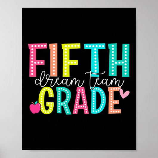 Droomteam van de vijfde klas terug naar school 5e  poster (Voorkant)