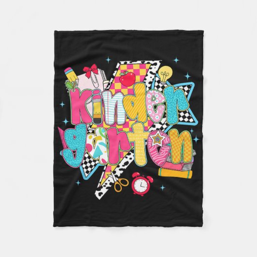 Droomteam van voorbereidende kleuterschool terug n fleece deken (Voorkant)