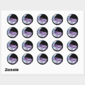 Droomtijd Eenhoorn Ronde Sticker (Vel)
