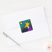 droomtijd vierkante sticker (Envelop)