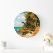 Droomtropisch strand grote klok (Huis)