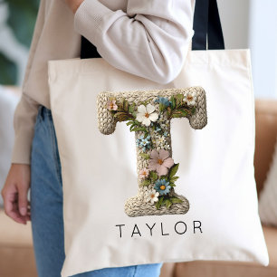 Droomtuin Initialen Mama Oma Tante Op Maat Tote Bag
